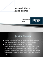 Juniors and Match Playing Tennis: Sumadsad Jade Aaron S 3-P