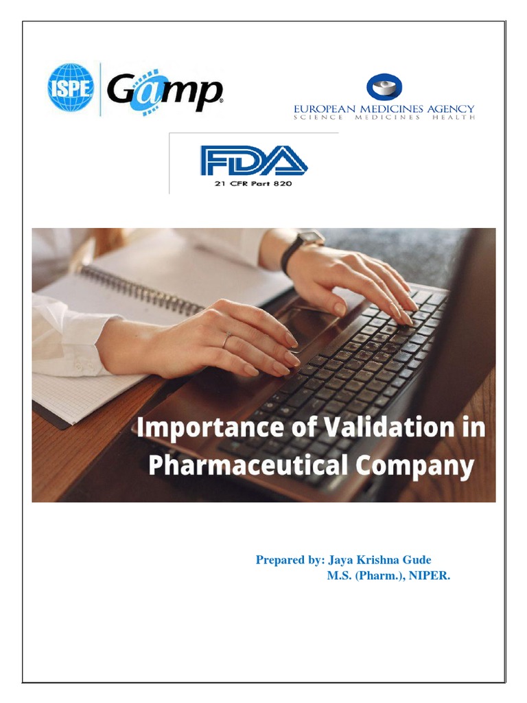 Importance of Validation in Pharma | PDF | Verification And Validation ...