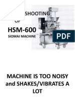 Trouble Shooting: Siomai Machine