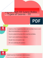 FR/SR Part-III Leave Types