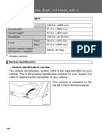 Maintenance Data (Fuel, Oil Level, Etc.) : Dimensions and Weights