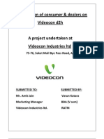 Project Report - On Videocon d2h