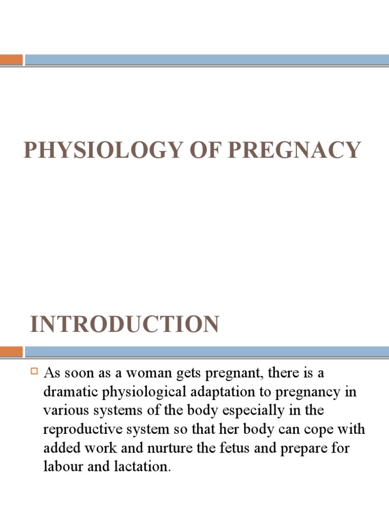 Physiological Changes in Pregnancy | PDF | Uterus | Pregnancy