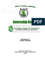 Aamna Shabbir NBP Internship Report