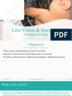 Understanding Low Vision Terms for Optometric Practice