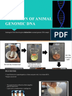 ISOLATION OF ANIMAL GENOMIC DNA (Procedure)