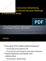 Effects of DTCA on Patient Information-Seeking and Prescription Requesting