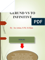 Gerund Vs To Infinitive: By: Ira Astina, S.PD, M.Hum