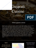 Gujarati Cuisine: A Presentation by Dharmik Chauhan (SY A Batch)