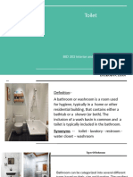 Toilet: BID 303 Interior and Furniture Technology
