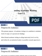 Understanding Academic Writing Unit 1.2