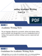 Understanding Academic Writing Unit 1.4
