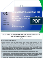 PERTEMUAN 1 SEJARAH, FUNGSI IRIGASI, HUBUNGAN TANAH, AIR, UDARA DAN TANAMAN