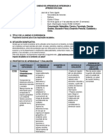 UNIDAD DE APRENDIZAJE INTEGRADA 6 - 5° AeC