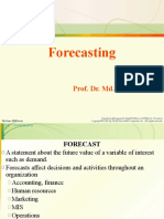 Forecasting: Prof. Dr. Md. Mamun Habib