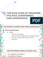 The Evolution of Philippine Politics