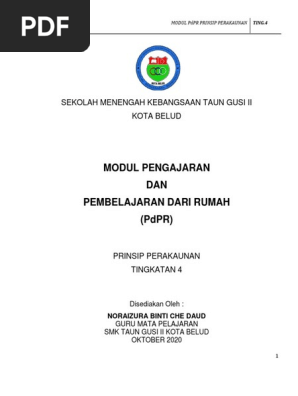 Prinsip Perakaunan Ting 4 Pdf