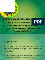 Rules and Regulations On The Grant of Compensation-Related Magna Carta Benefits To Public Health Workers