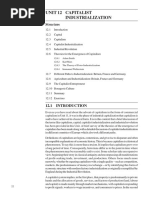 Unit 12 Capitalist Industrialization: Structure