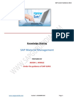 SAP MM Notes
