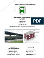 Department of Civil Engineering Fall-2020 Lab Report: Ahsanullah University of Science and Technology