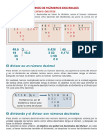 Divisiones de Números Decimales