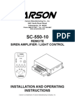 Signal Siren SC-550-10 - 14 - Manual