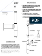 General Fitting Guide For Bottle Traps: Installation Procedure