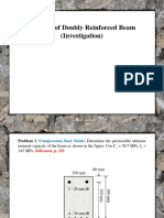 Analysis of Doubly Reinforced Beam (Investigation)