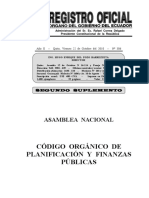 Codigo Organico de Planificacion y Finanzas Publicas