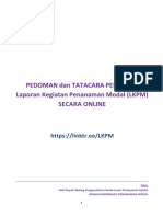 Pedoman Dan Tatacara Pengisian LKPM Online - 2021