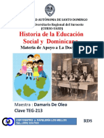 Historia de La Educacion Social Ominicana - Damaris de Oleo