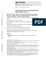 Red Blood Cell Polyunsaturated Fatty Acids and Mortality in the Women’s Health Initiative Memory Study