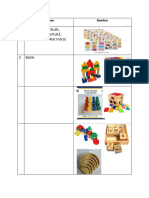 Daftar Mainan dan Buku