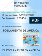 Poblamiento en América