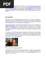 Mark Elliot Zuckerberg - Facebook