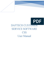 Daftech Customer Service Software CSS User Manual