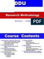 Research Methodology: Instructor:-Abebayehu H