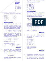 Análisis Dimensional Análisis Vectorial: Semana 1