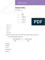 10th List: Isomery and Organic Reactivity 1