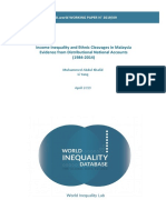 Income Inequality and Ethnic Cleavages in Malaysia Evidence From Distributional National Accounts (1984-2014)