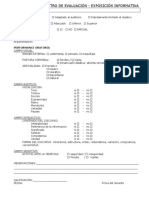 Oratoria Registro de Evaluacion Informativa