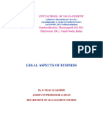 Legal Aspects of Business: Stet School of Management