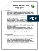 R5 COVID-19 Cluster Lessons Learned 3 IHC July2021