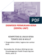 Disinfeksi Permukaan Kerja (Dental Unit) 1 T-2