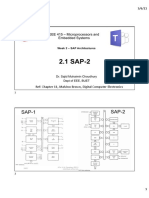 SAP-1 SAP-2: EEE 415 - Microprocessors and Embedded Systems