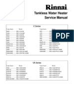 Tankless Water Heater Service Manual: V Series