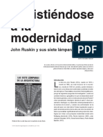 Resistiéndose Ala Modernidad: John Ruskin y Sus Siete Lámparas