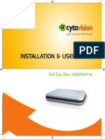 Ins Llation & User Guide: Set-Top Box