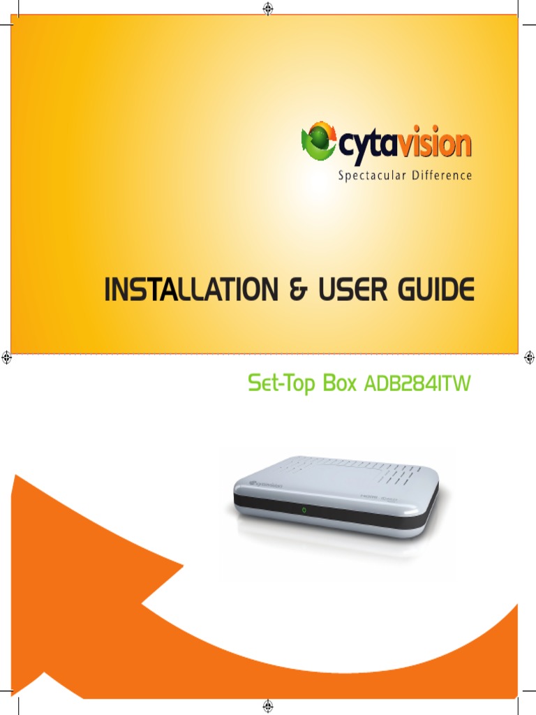 Ins Llation and User Guide Set-Top Box PDF Set Top Box Cable Television